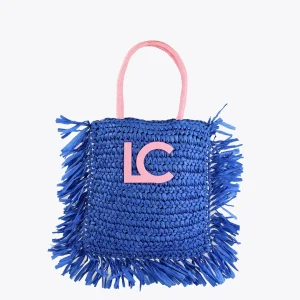 Lola Casademunt Bolsos | Baño<Cesto con logo a contraste AZULELECTRICO
