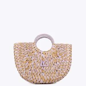 Lola Casademunt Bolsos | Baño<Cesto efecto ráfia MARRON-NEGRO