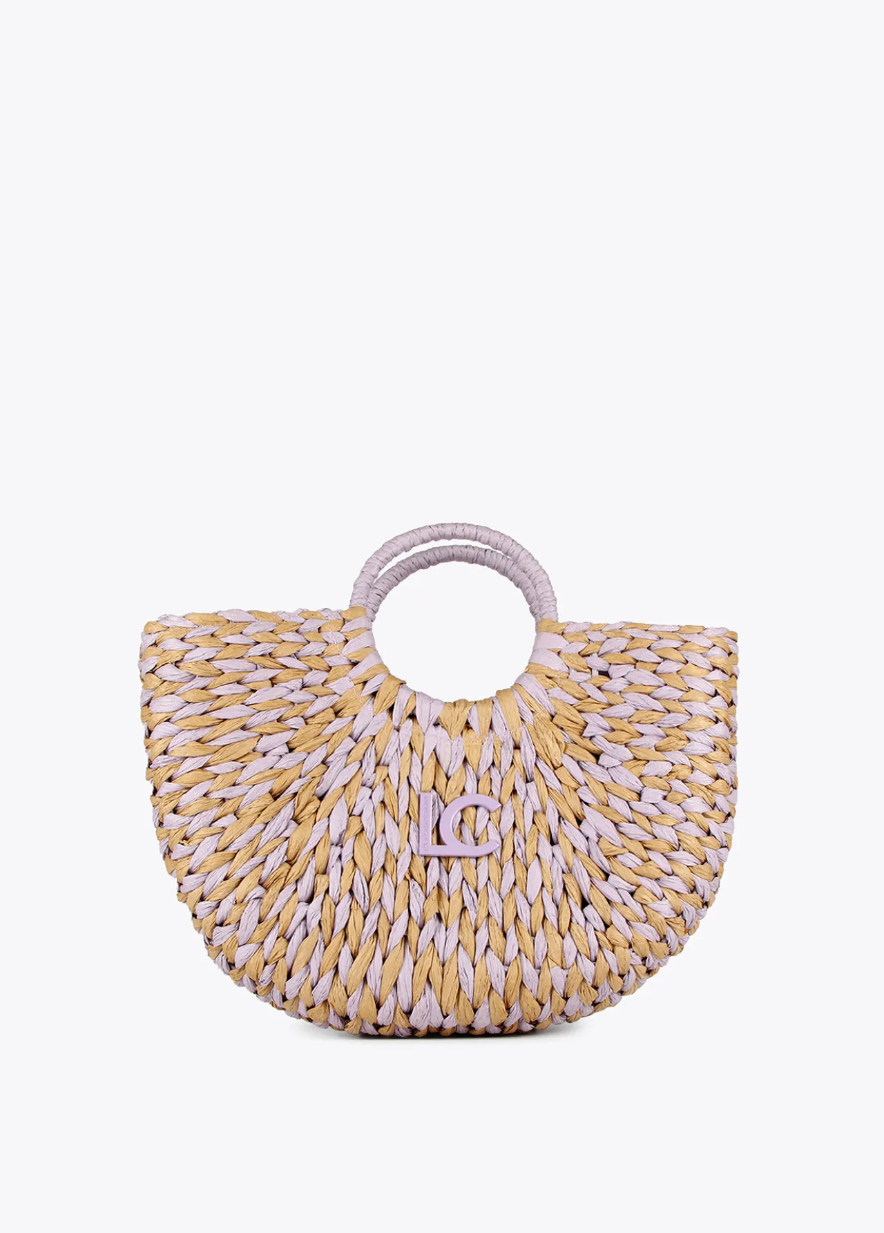 cesto_efecto_rfia_0-1.webp Lola Casademunt Bolsos | Baño<Cesto efecto ráfia MARRON-NEGRO