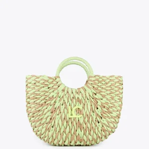 Lola Casademunt Bolsos | Baño<Cesto efecto ráfia MARRON-NEGRO