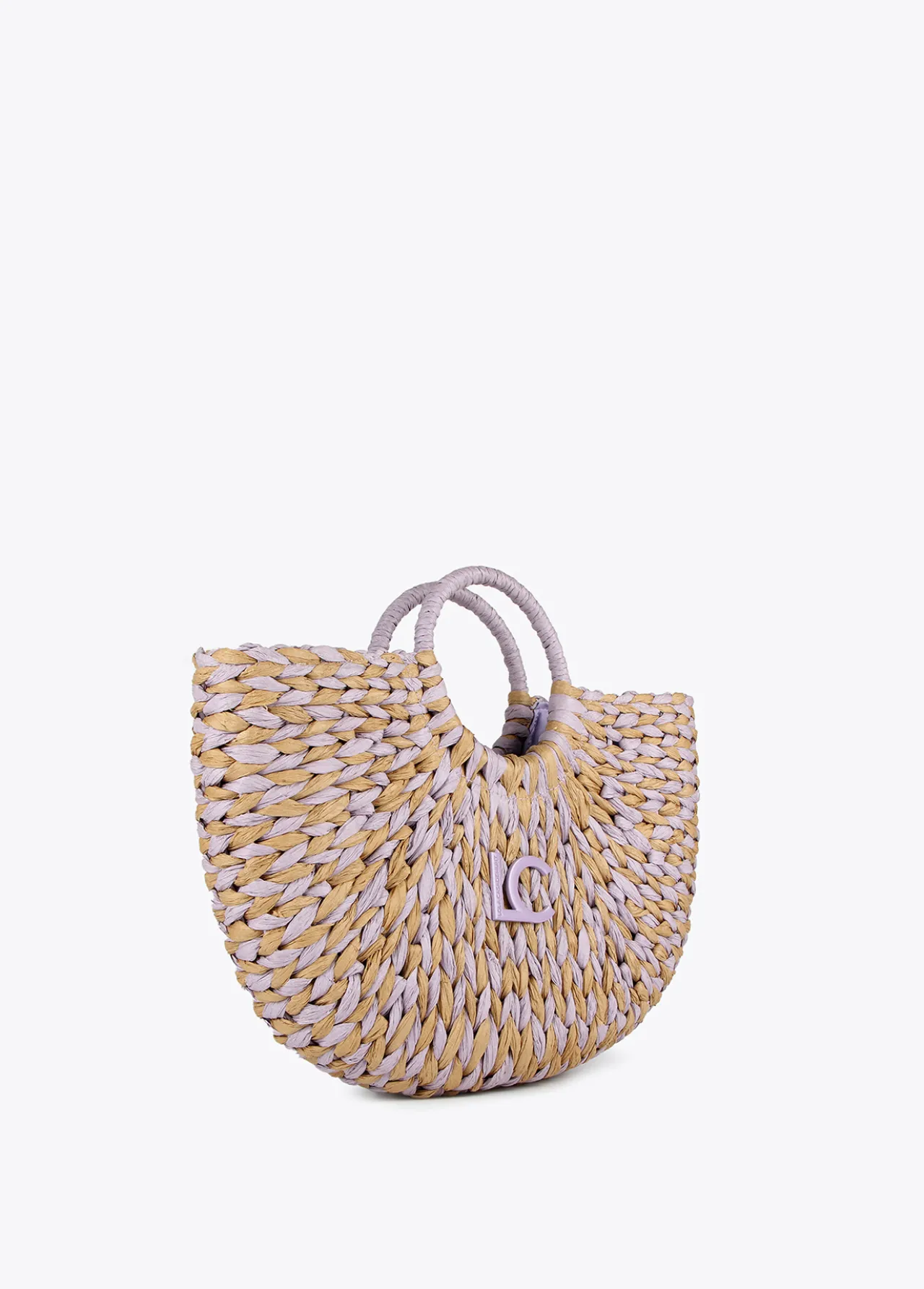 cesto_efecto_rfia_4-1.webp Lola Casademunt Bolsos | Baño<Cesto efecto ráfia MARRON-NEGRO