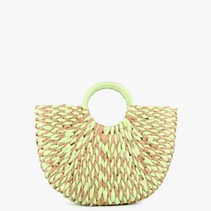 Lola Casademunt Bolsos | Baño<Cesto efecto ráfia MARRON-NEGRO