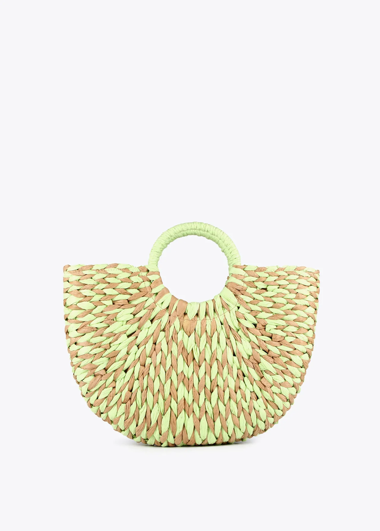 cesto_efecto_rfia_5.webp Lola Casademunt Bolsos | Baño<Cesto efecto ráfia MARRON-NEGRO