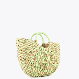 Lola Casademunt Bolsos | Baño<Cesto efecto ráfia MARRON-NEGRO