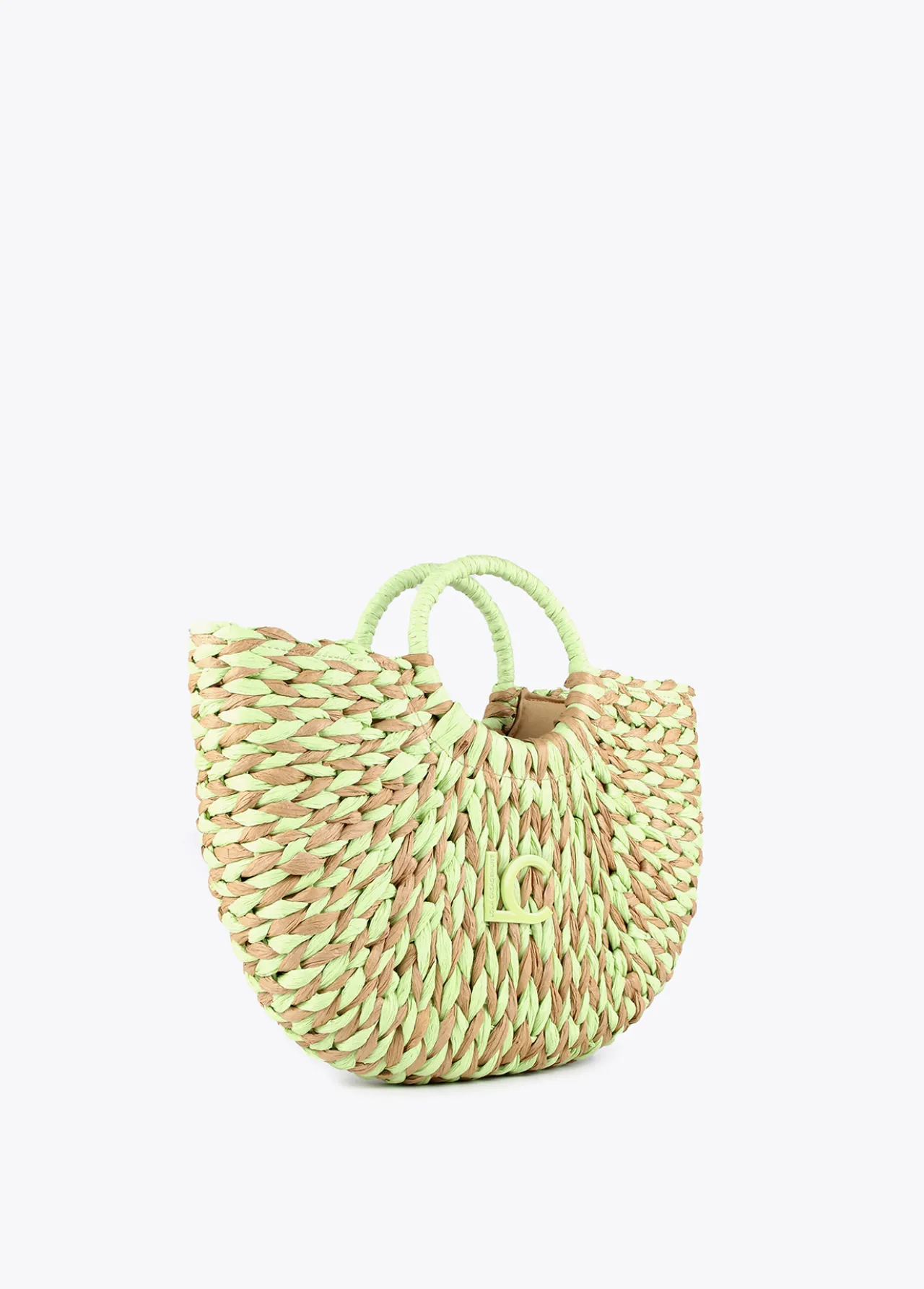cesto_efecto_rfia_6.webp Lola Casademunt Bolsos | Baño<Cesto efecto ráfia MARRON-NEGRO