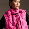 Lola Casademunt Chalecos<Chaleco acolchado animal print FUCSIA
