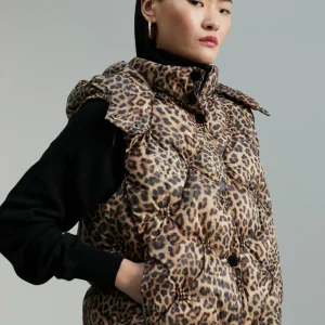 Lola Casademunt Animal Print | Chalecos<Chaleco acolchado animal print FUCSIA