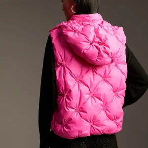 Lola Casademunt Chalecos<Chaleco acolchado animal print FUCSIA