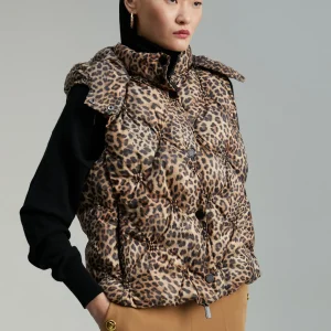 Lola Casademunt Animal Print | Chalecos<Chaleco acolchado animal print FUCSIA