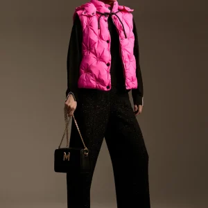 Lola Casademunt Chalecos<Chaleco acolchado animal print FUCSIA