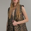 Lola Casademunt Animal Print | Chalecos<Chaleco animal print NEGRO-MARRON