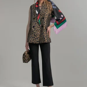 Lola Casademunt Animal Print | Chalecos<Chaleco animal print NEGRO-MARRON