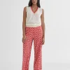 Lola Casademunt Punto | Chalecos<Chaleco bicolor CRUDO-ROJO