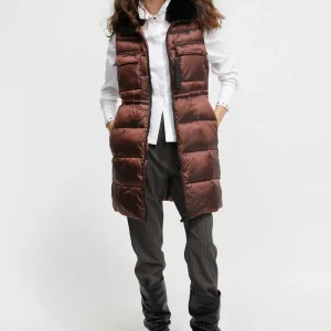 Lola Casademunt Chalecos<Chaleco cuello pelo COBRE
