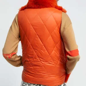 Lola Casademunt Chalecos<Chaleco de pelo NARANJA
