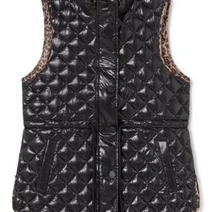 Lola Casademunt Animal Print | Chalecos<Chaleco detalles animal print NEGRO
