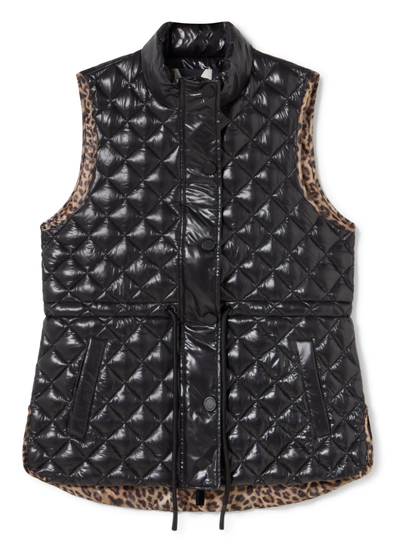 chaleco_detalles_animal_print_0.webp Lola Casademunt Animal Print | Chalecos<Chaleco detalles animal print NEGRO