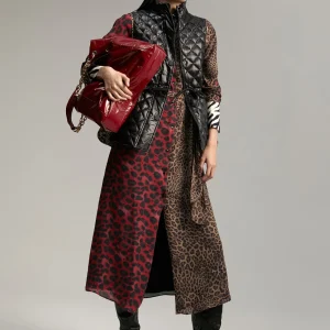 Lola Casademunt Animal Print | Chalecos<Chaleco detalles animal print NEGRO