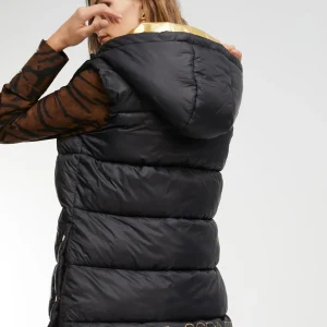 Lola Casademunt Chalecos<Chaleco detalles dorados NEGRO