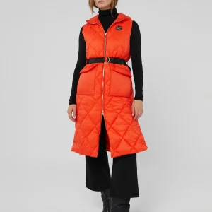 Lola Casademunt Chalecos<Chaleco largo acolchado NARANJA