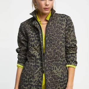 Lola Casademunt Animal Print | Abrigos Y Cazadoras<Chaqueta animal print NEGRO-VERDE