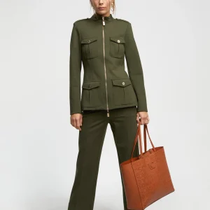 Lola Casademunt Chaquetas Y Gabardinas | Americanas Y Blazers<Chaqueta con cremallera KAKI