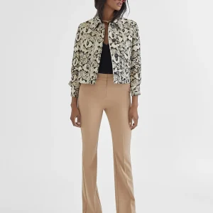 Lola Casademunt Chaquetas Y Gabardinas | Americanas Y Blazers<Chaqueta corta animal print NEGRO-MARRON