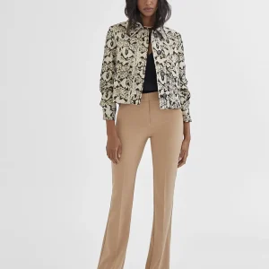 Lola Casademunt Chaquetas Y Gabardinas | Americanas Y Blazers<Chaqueta corta animal print NEGRO-MARRON