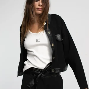 Lola Casademunt Chaquetas Y Gabardinas<Chaqueta corta de punto NEGRO