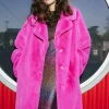 Lola Casademunt Abrigos Y Cazadoras<Chaqueta de pelo FUCSIA
