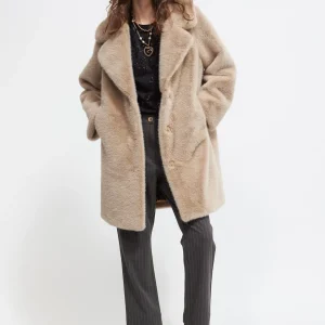 Lola Casademunt Abrigos Y Cazadoras<Chaqueta de pelo CAMEL
