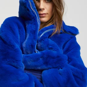 Lola Casademunt Abrigos Y Cazadoras | Chaquetas Y Gabardinas<Chaqueta de pelo AZUL