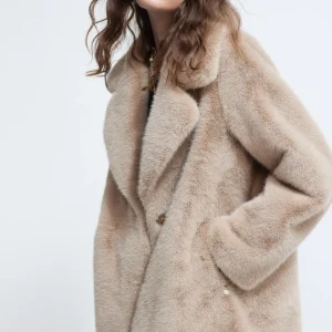 Lola Casademunt Abrigos Y Cazadoras<Chaqueta de pelo CAMEL
