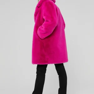 Lola Casademunt Abrigos Y Cazadoras<Chaqueta de pelo FUCSIA