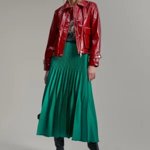 Lola Casademunt Abrigos Y Cazadoras<Chaqueta efecto charol ROJO