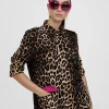 Lola Casademunt Chaquetas Y Gabardinas<Chaqueta en print animal NEGRO-MARRON