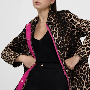 Lola Casademunt Chaquetas Y Gabardinas<Chaqueta en print animal NEGRO-MARRON