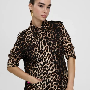 Lola Casademunt Chaquetas Y Gabardinas<Chaqueta en print animal NEGRO-MARRON