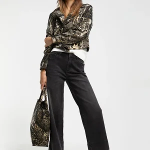Lola Casademunt Animal Print | Abrigos Y Cazadoras<Chaqueta Jacquard animal NEGRO-METAL
