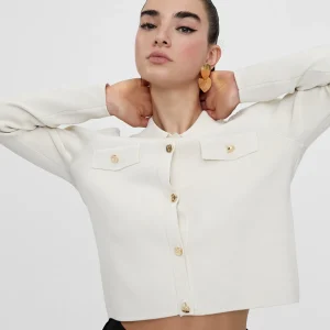 Lola Casademunt Chaquetas Y Gabardinas | Punto<Chaqueta punto con botones NEGRO