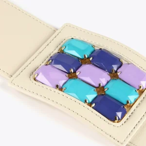 Lola Casademunt Accesorios<Cinturón elástico efecto ráfia NEGRO