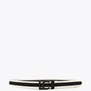 Lola Casademunt Accesorios<Cinturón estrecho canvas NAVY