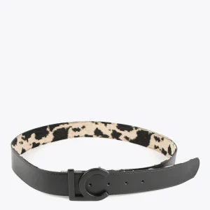 Lola Casademunt Animal Print | Cinturones<Cinturón reversible animal MARRON-NEGRO