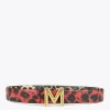 Lola Casademunt Animal Print | Cinturones<Cinturón reversible animal print ROJO-CRUDO
