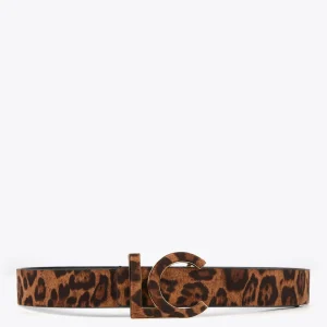 Lola Casademunt Cinturones | Animal Print<Cinturón reversible animal print MARRON-NEGRO