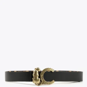 Lola Casademunt Animal Print | Cinturones<Cinturón reversible animal print MARRON-NEGRO