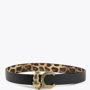 Lola Casademunt Animal Print | Cinturones<Cinturón reversible animal print MARRON-NEGRO