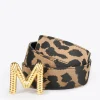 Lola Casademunt Animal Print | Cinturones<Cinturón reversible estampado animal y negro CRUDO-NEGRO