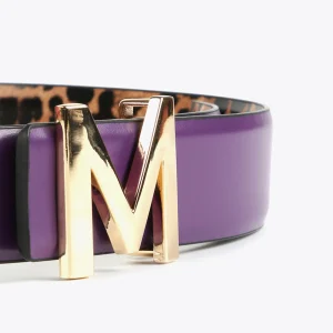 Lola Casademunt Accesorios<Cinturón reversible hebilla dorada MARRON-NEGRO