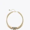 Lola Casademunt Bisuteria<Collar cabeza leopardo DORADO